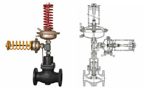 自力式壓力、壓差組合閥結構圖